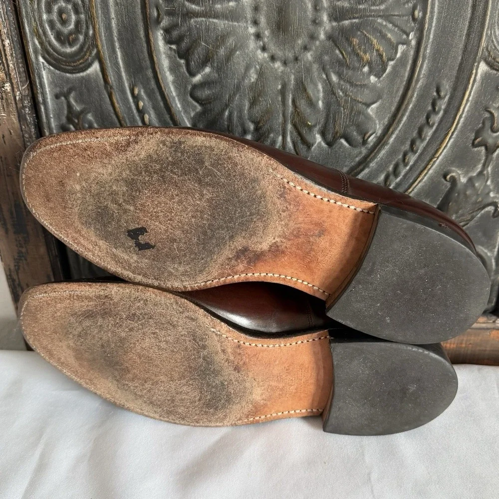 JOHNSTON & MURPHY Optima Cap Toe Oxford Shoes Made in USA‎ Mens 10.5 D/B 43664